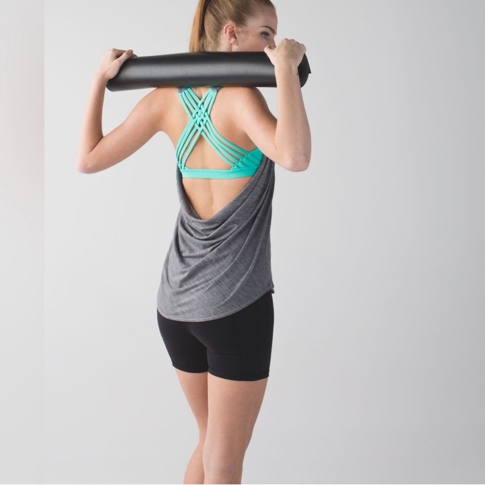 Lululemon Women’s Gray & Teal Wild Tank Size 6
